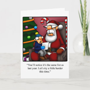 Funny Christmas Humour Greeting Card "Spectickles"