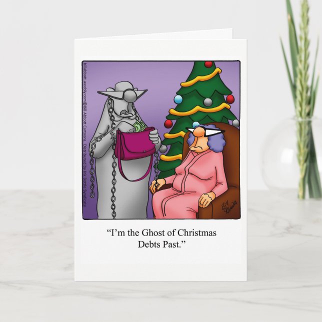 Funny Christmas Humour Greeting Card "Spectickles" (Front)