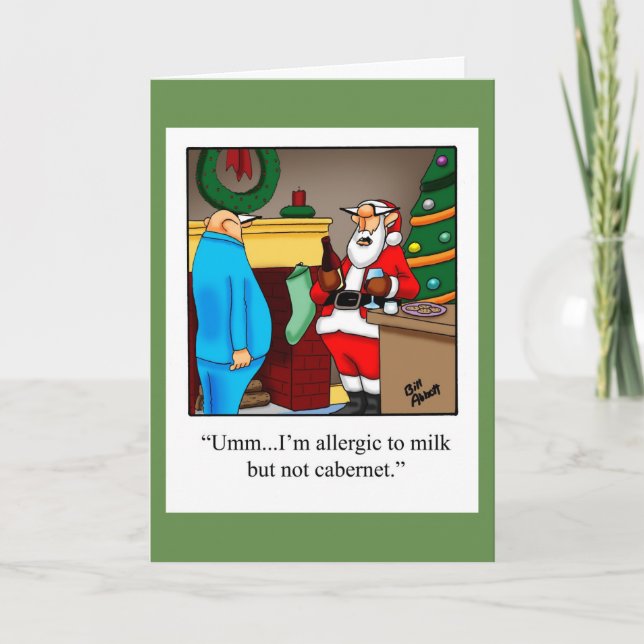 Funny Christmas Humour Greeting Card "Spectickles" (Front)