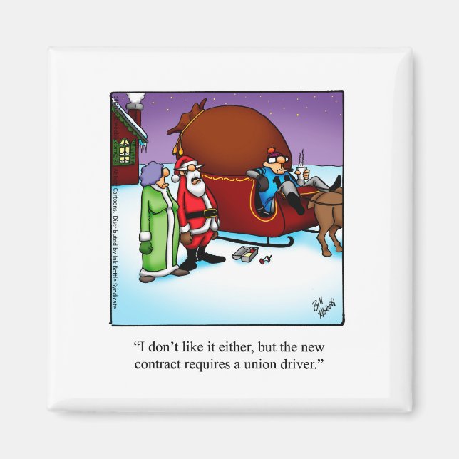 Funny Christmas Humour Magnet (Front)