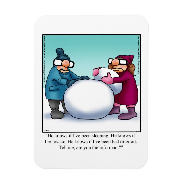 Funny Christmas  Humour Magnet Gift (Vertical)