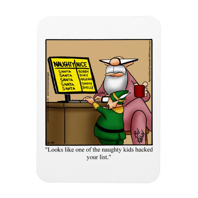 Funny Christmas  Humour Magnet Gift (Vertical)