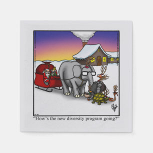 Funny Christmas Humour Party Napkins