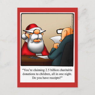 Funny Christmas Humour Postcard
