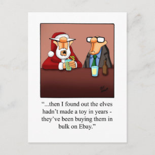 Funny Christmas Humour Postcard