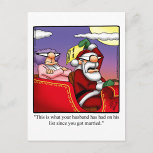 Funny Christmas Humour Postcard