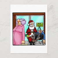 Funny Christmas Humour Postcard