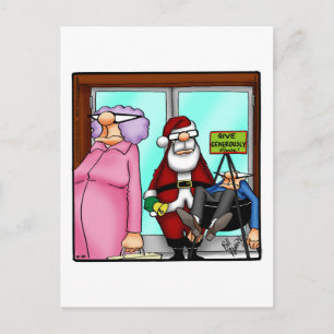 Funny Christmas Humour Postcard