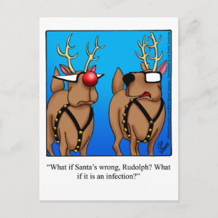 Funny Christmas Humour Postcard