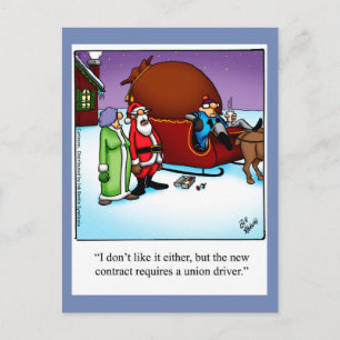Funny Christmas Humour Postcard