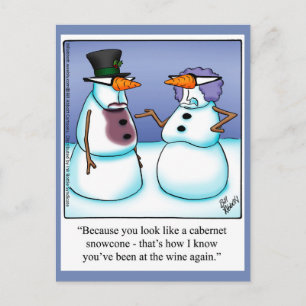 Funny Christmas Humour Postcard