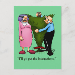 Funny Christmas Humour Postcard