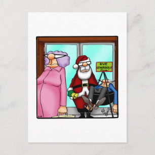 Funny Christmas Humour Postcard Spectickles