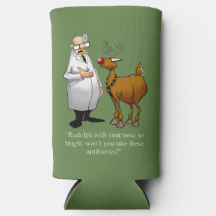 Funny Christmas Humour Seltzer Can Cooler