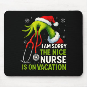 Funny Christmas I Am Sorry The Niche Nurse Medical Mouse Mat
