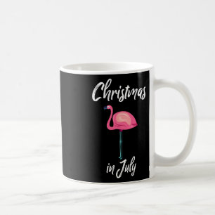 Funny Christmas In July Flamingo Summer Surf X-mas Coffee Mug