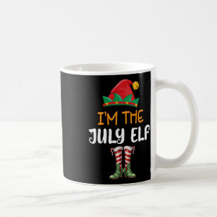 Funny Christmas In July I'm The July Elf Kids Men  Coffee Mug