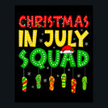 Funny Christmas In July Squad Hawaii Beach Summer  Poster<br><div class="desc">Funny Christmas In July Squad Hawaii Beach Summer Xmas Santa</div>
