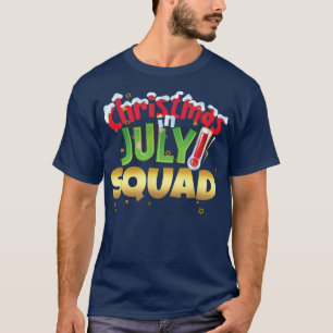 Funny Christmas in July Squad Summer Group Santa T-Shirt