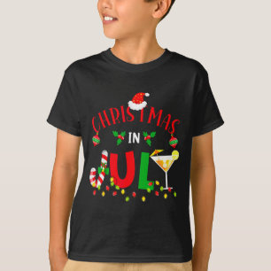 Funny christmas in july summer beach hawaiian xmas T-Shirt