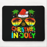 Funny Christmas In July Summer Sungles Beach Hawai Mouse Mat<br><div class="desc">Funny Christmas In July Summer Sungles Beach Hawaii Santa</div>
