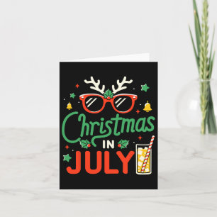 Funny Christmas In July With Sungles For Summer Xm Card