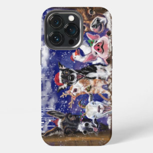 Funny Christmas iPhone Case Happy Animal Party