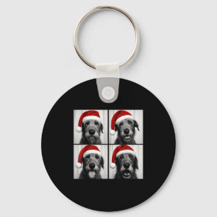 Funny Christmas Irish Wolfhound Santa Dog Lover Ph Key Ring