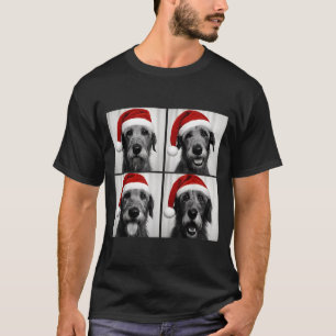 Funny Christmas Irish Wolfhound Santa Dog Lover Ph T-Shirt