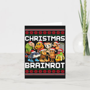 Funny Christmas Italian Brain Rot For Men Women Bo Card