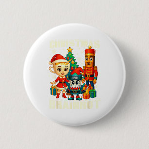 Funny Christmas Italian Brain Rot Italian Brainrot 6 Cm Round Badge