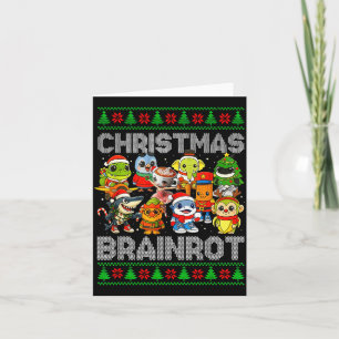 Funny Christmas Italian Brain Rot Italian Brainrot Card