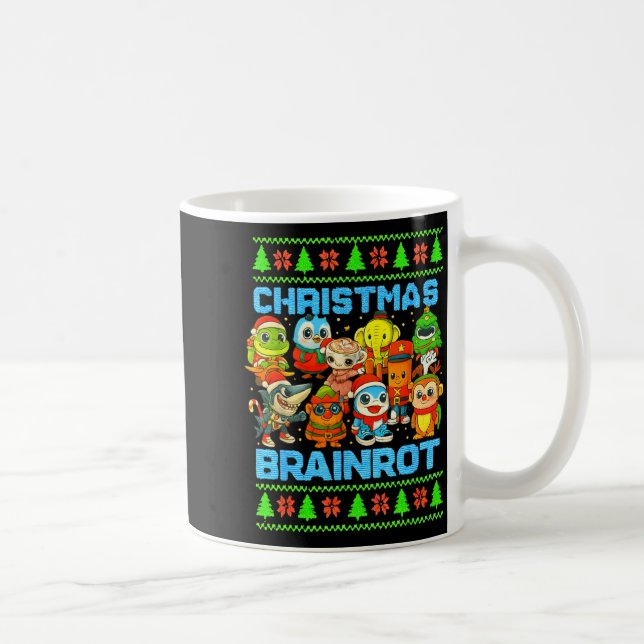 Funny Christmas Italian Brain Rot Italian Brainrot Coffee Mug (Right)