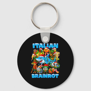 Funny Christmas Italian Brain Rot Italian Brainrot Key Ring