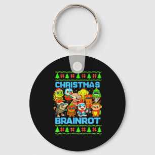 Funny Christmas Italian Brain Rot Italian Brainrot Key Ring
