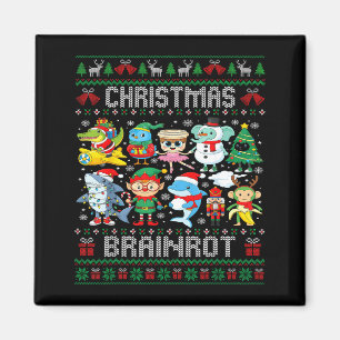 Funny Christmas Italian Brain Rot Italian Brainrot Magnet