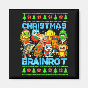 Funny Christmas Italian Brain Rot Italian Brainrot Magnet