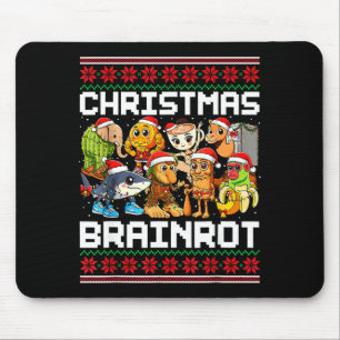 Funny Christmas Italian Brain Rot Italian Brainrot Mouse Mat