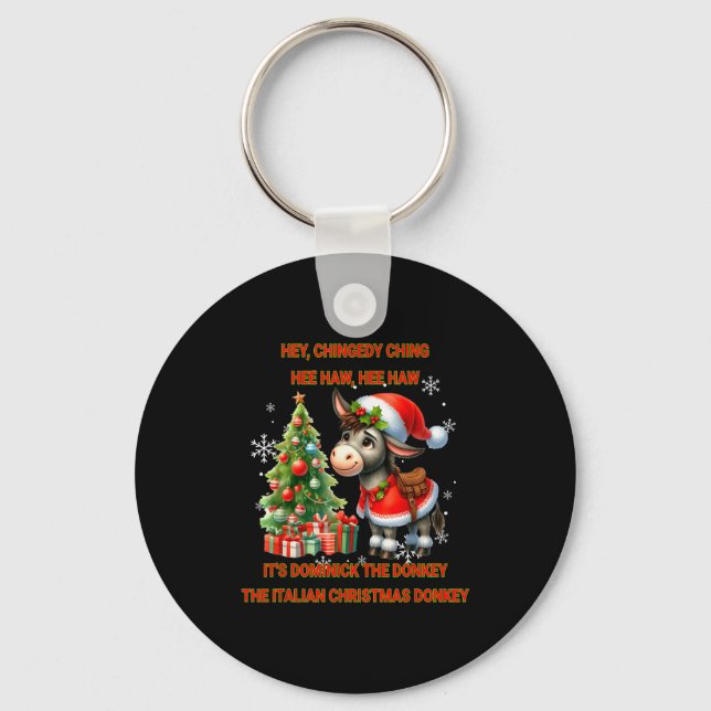 Funny Christmas Italian Christmas Dominick The  Key Ring (Front)