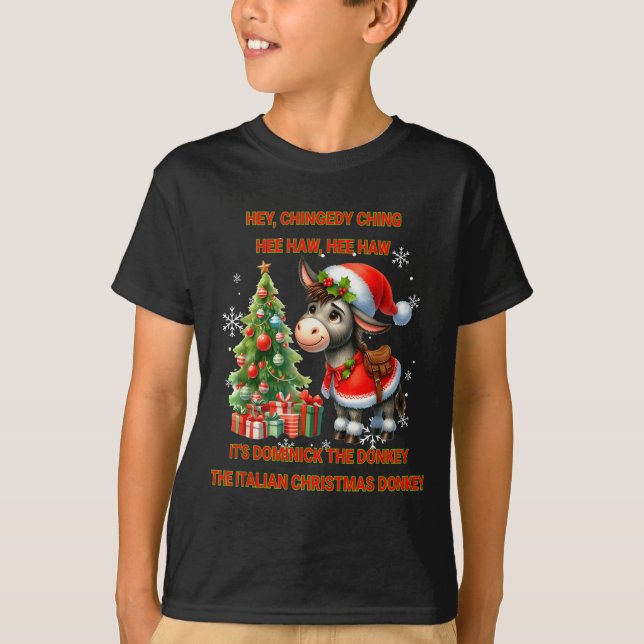 Funny Christmas Italian Christmas Dominick The  T-Shirt (Front)