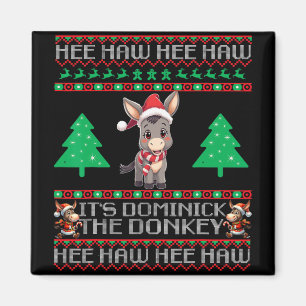 Funny Christmas Italian Christmas Donkey Dominick  Magnet