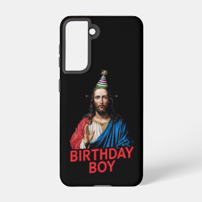 Funny Christmas Jesus Birthday Boy  Samsung Galaxy S21 Case (Back)