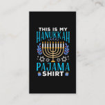 Funny Christmas Jewish Hanukkah Pajama Business Card<br><div class="desc">Funny Christmas Jewish Hanukkah Pajama. Funny Hanukkah Gift for humourous Jews.</div>