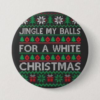 Funny Christmas - jingle my balls 7.5 Cm Round Badge
