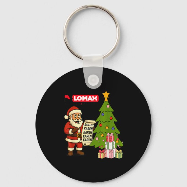 Funny Christmas  Key Ring (Front)
