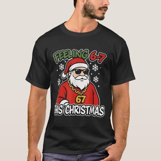 Funny Christmas Kids 6-7 67 Six Seven Meme Boys Ch T-Shirt (Front)