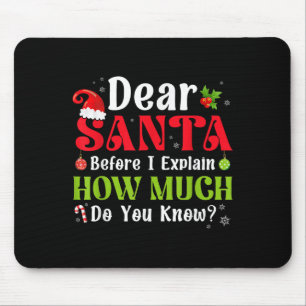 Funny Christmas Kids Boys Girls Dear Santa I Can E Mouse Mat