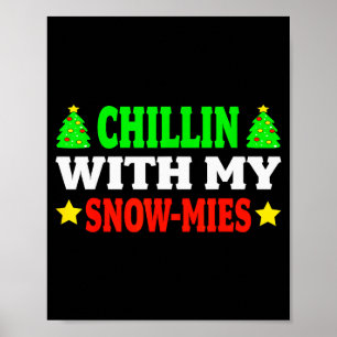 Funny Christmas Kids Christmas Pajamas Girls Boys  Poster