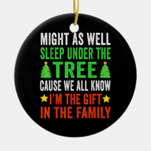 Funny Christmas Kids Christmas Pyjamas Girls Boys Ceramic Tree Decoration