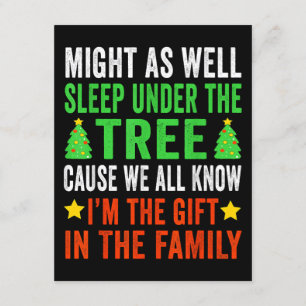 Funny Christmas Kids Christmas Pyjamas Girls Boys Enclosure Card